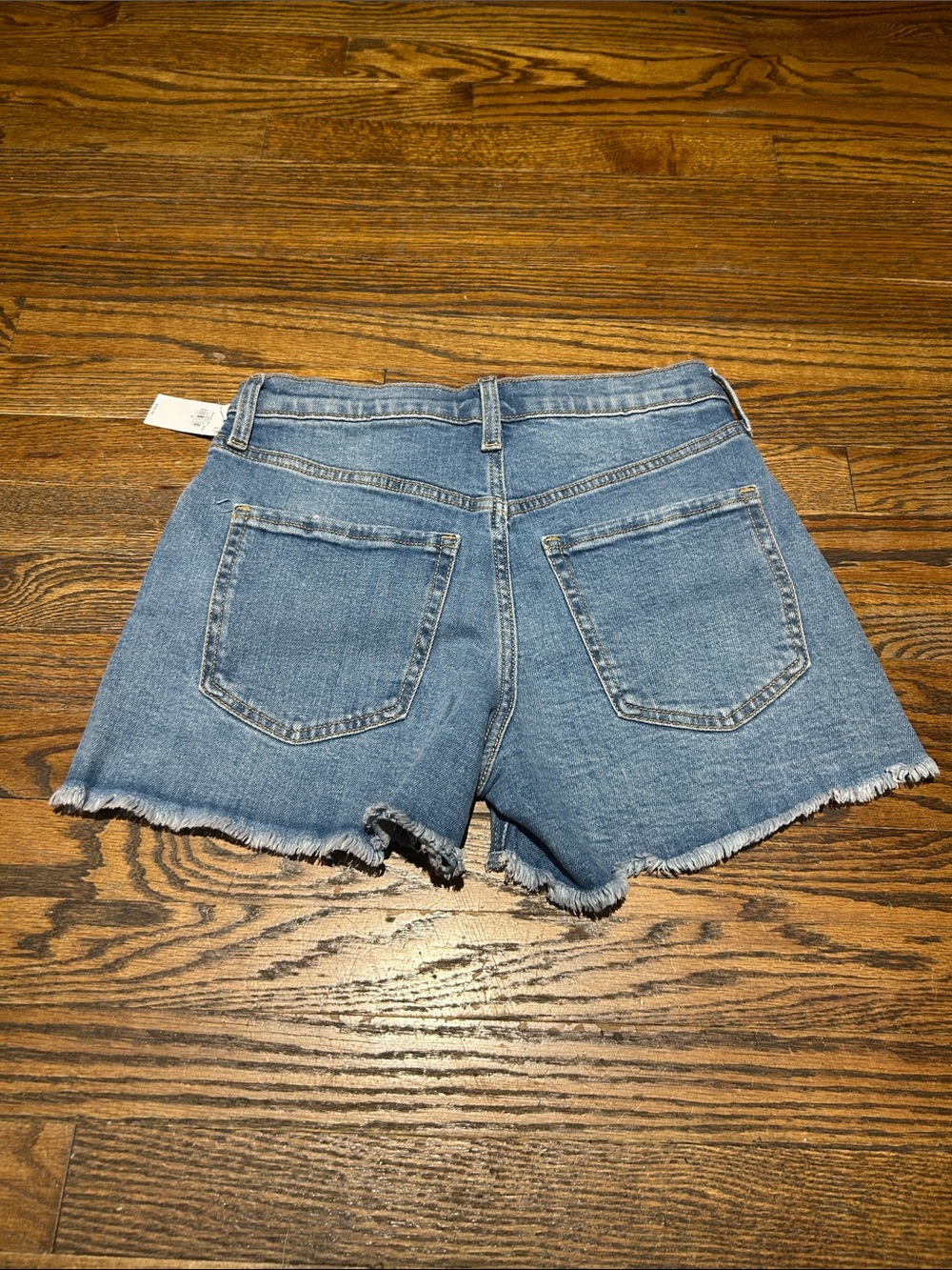 Old Navy OG Straight 4 in inseam Light Blue Distressed Denim Cutoff Shorts - Picture 5 of 5